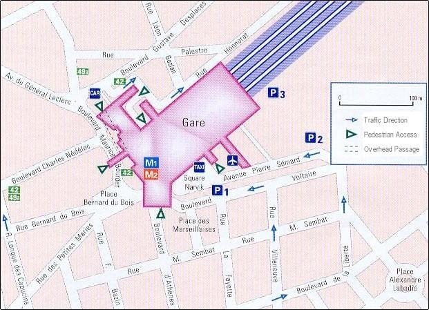 Marseļas dzelzceļa stacija map