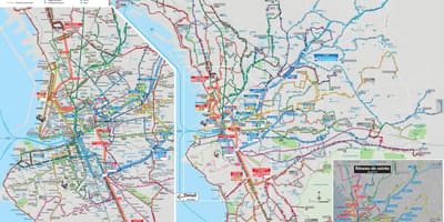 Marseļas autobusu maršruta karte