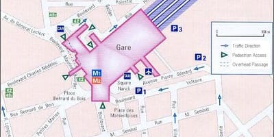 Marseļas dzelzceļa stacija map