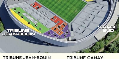 Karte Marseļas futbola stadionā 